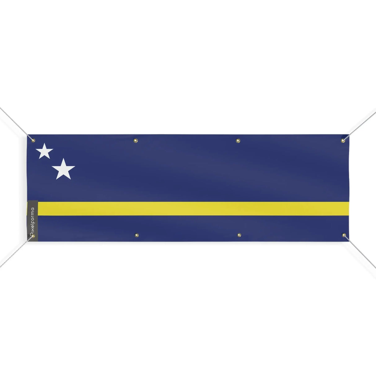 Drapeau curaçao polyester résistant usage extérieur durable