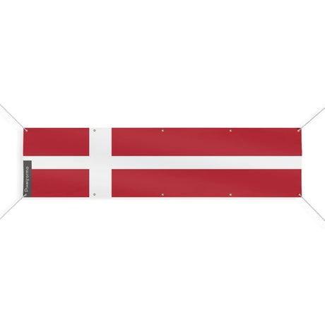 Drapeau danemark polyester résistant pour usage extérieur