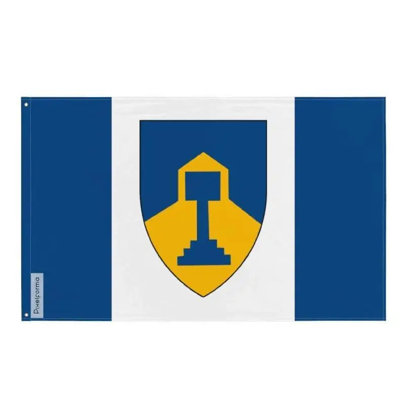 Drapeau dawson creek polyester résistant œillets à gauche