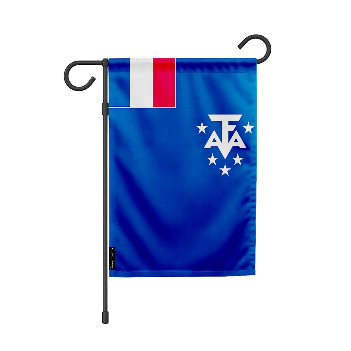 Drapeau de jardin antarctique française polyester résistant