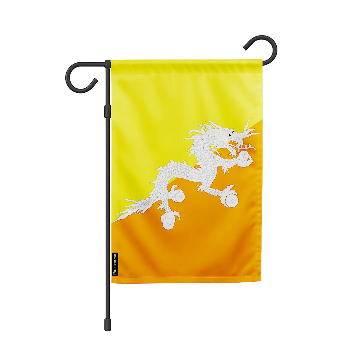 Drapeau de jardin bhoutan polyester durable couleurs vives