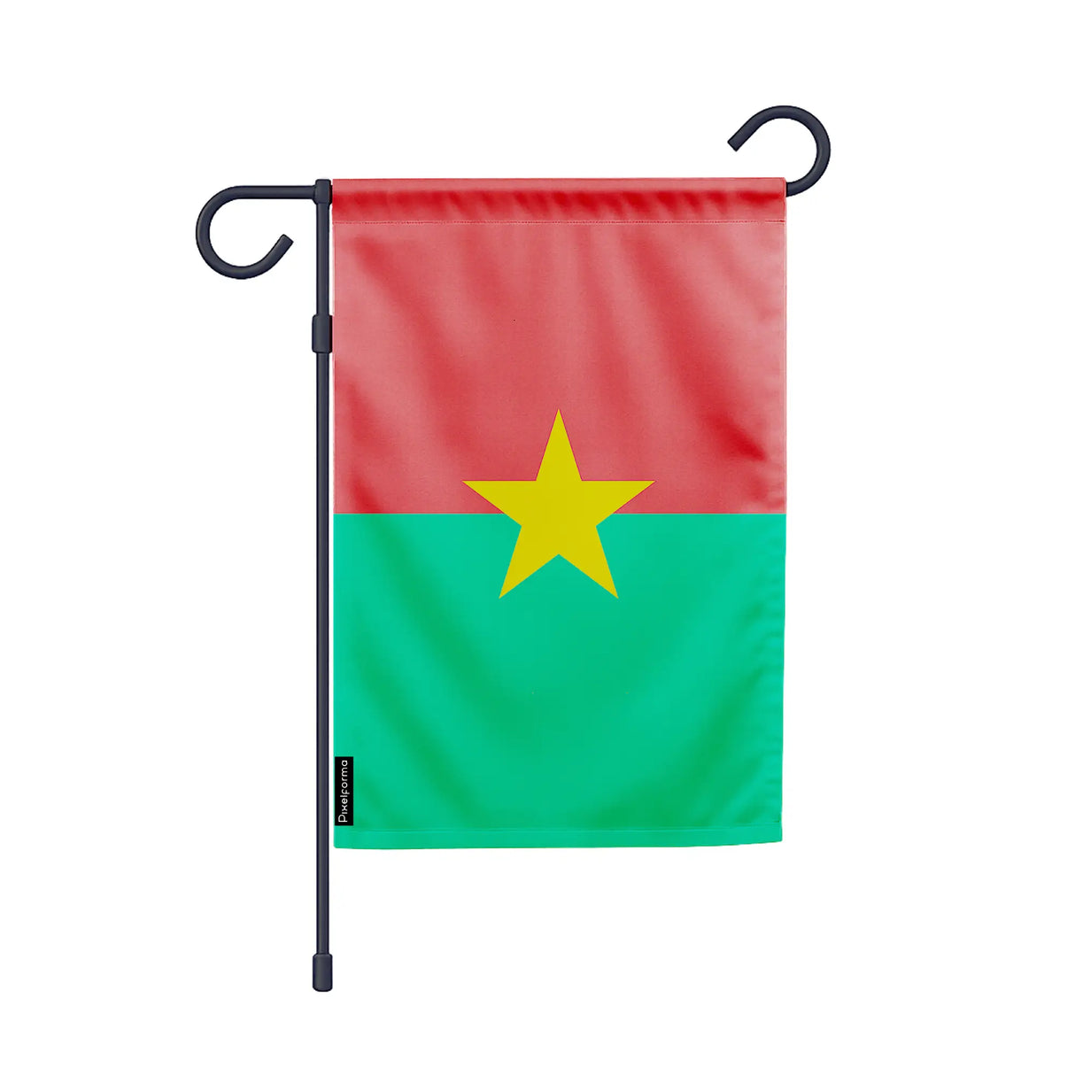 Drapeau de jardin burkina faso polyester résistant horizontal