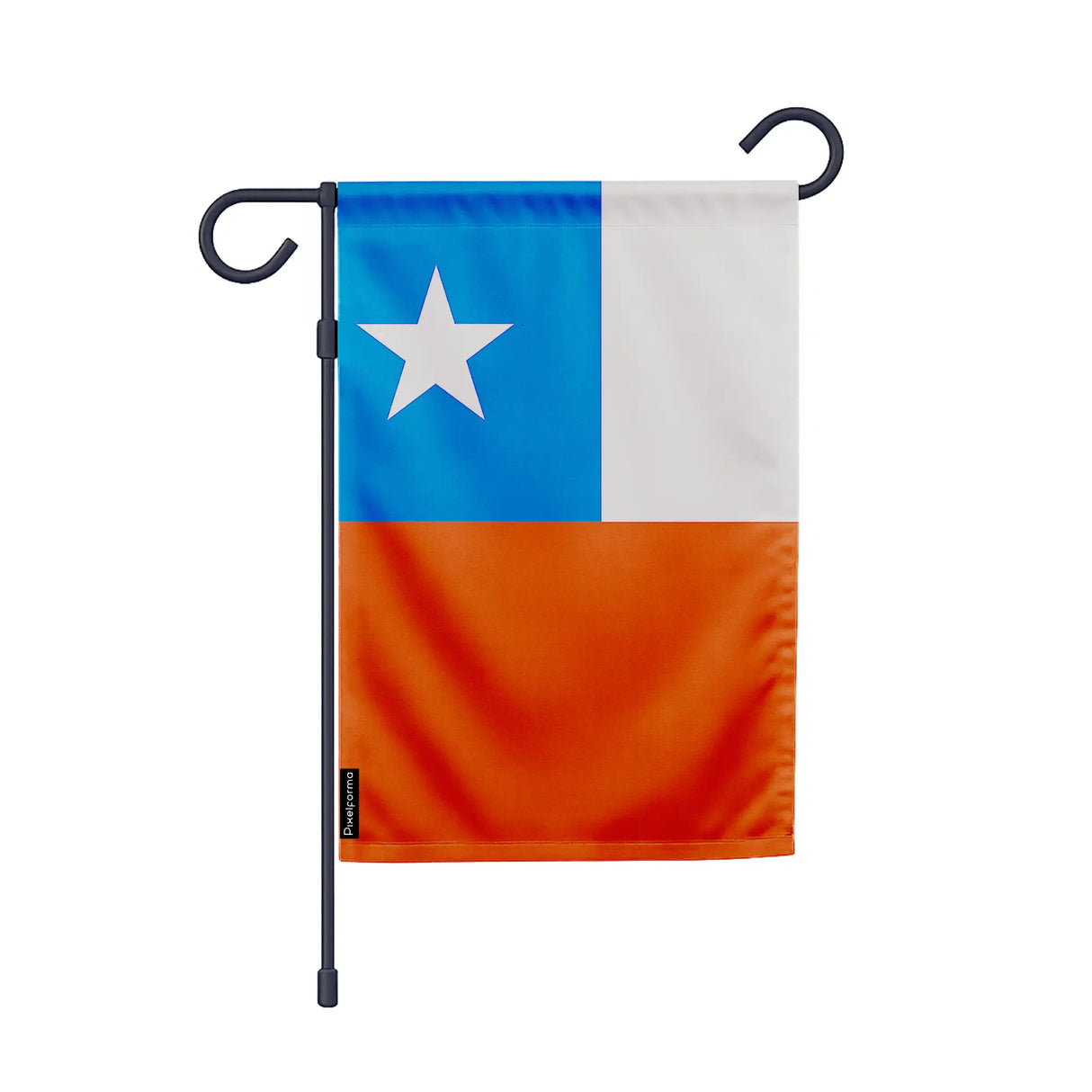 Drapeau de jardin chili polyester résistant couleurs vives