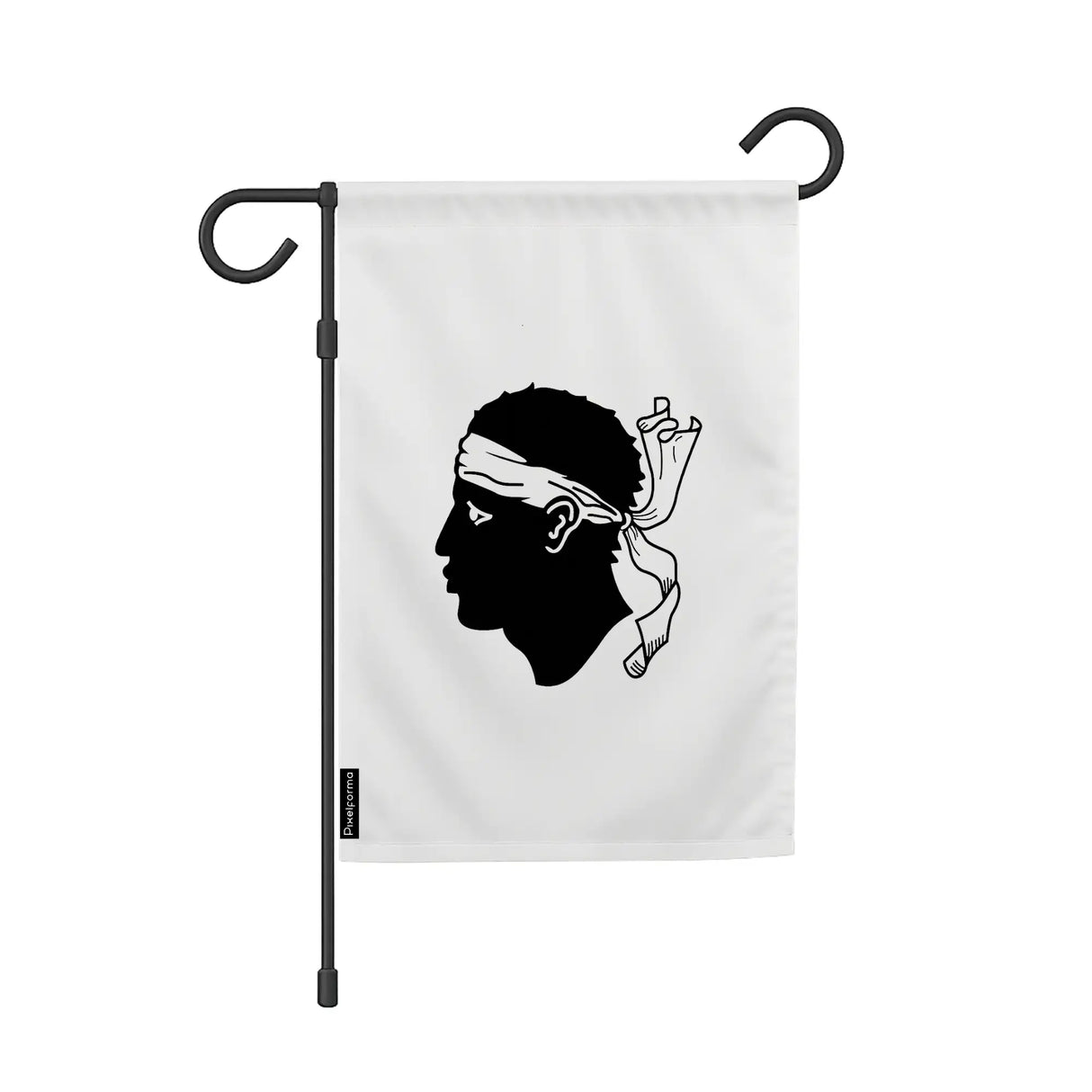 Drapeau de jardin corse polyester résistant couleurs vives