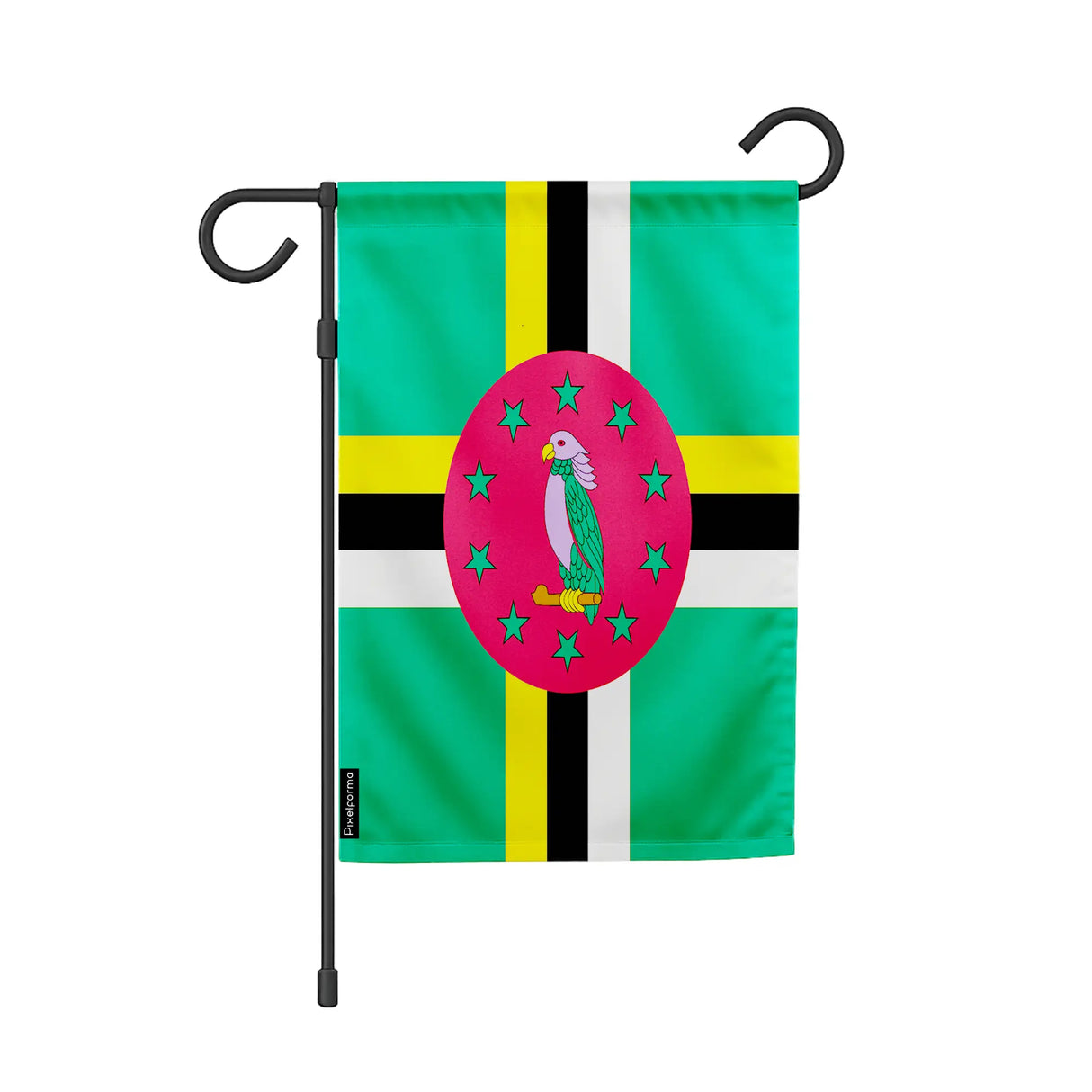 Drapeau de jardin dominique polyester couleurs vibrantes