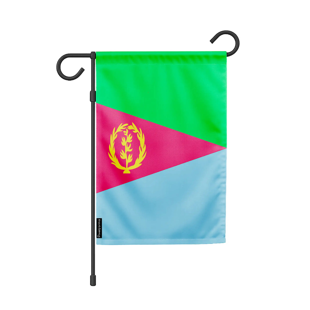 Drapeau de jardin érythrée polyester résistant horizontal