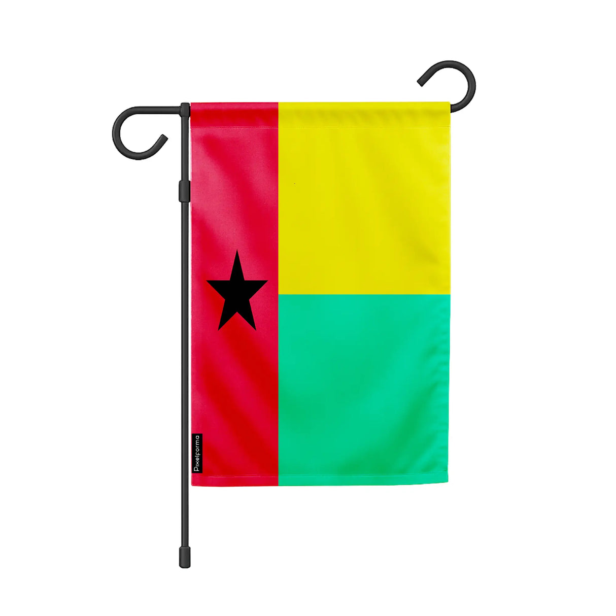 Drapeau de jardin guinée-bissau polyester résistant