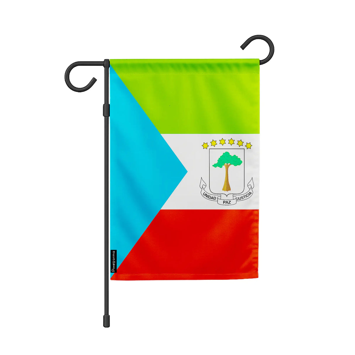 Drapeau de jardin guinée équatoriale polyester résistant