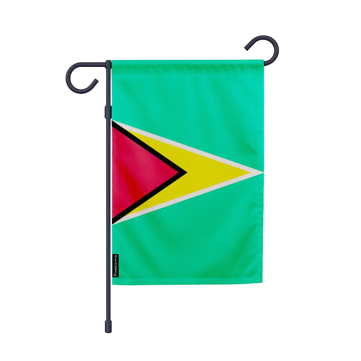 Drapeau de jardin guyana polyester résistant aux intempéries