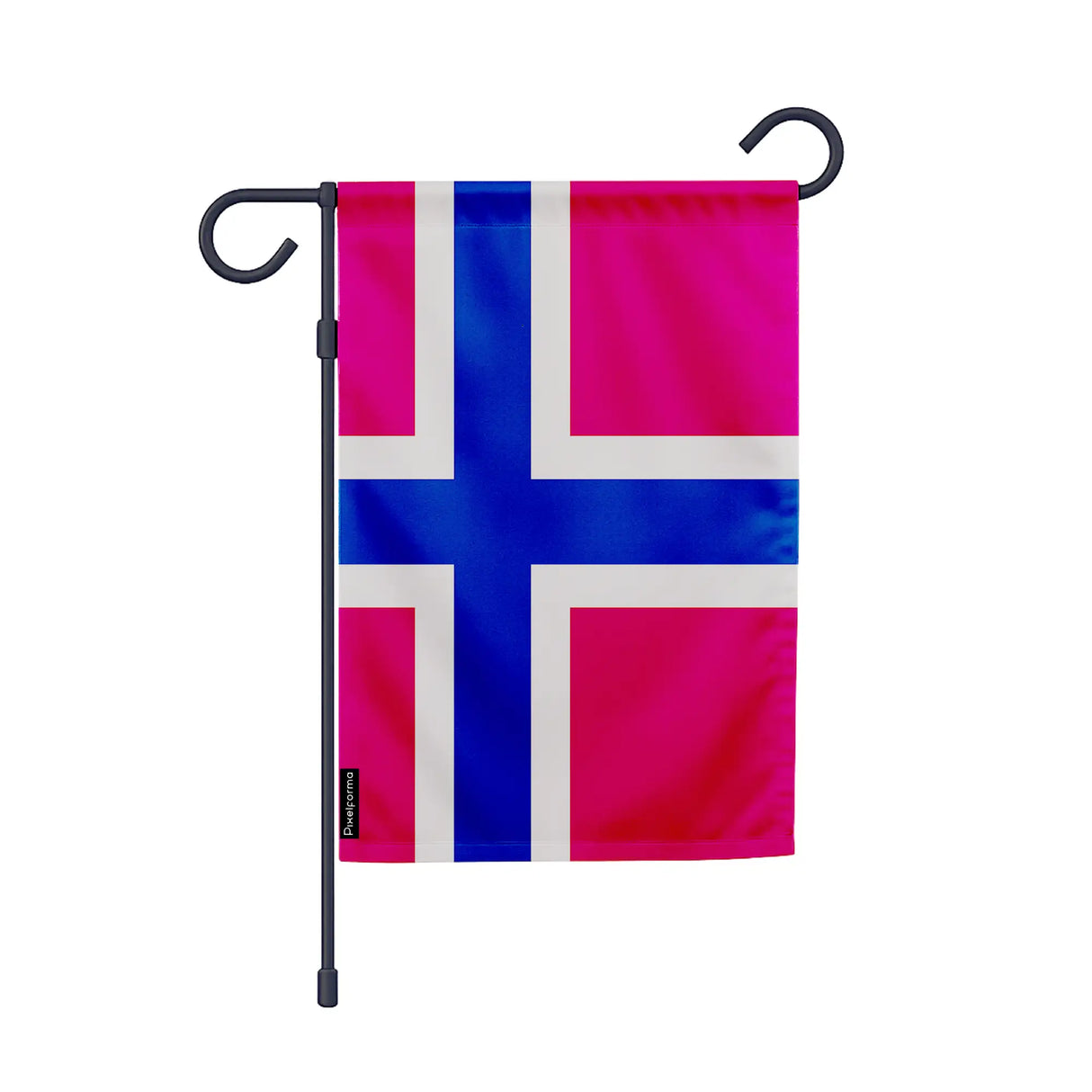 Drapeau de jardin île bouvet polyester résistant intempéries