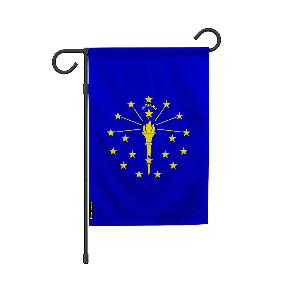 Drapeau de jardin indiana en polyester résistant horizontal