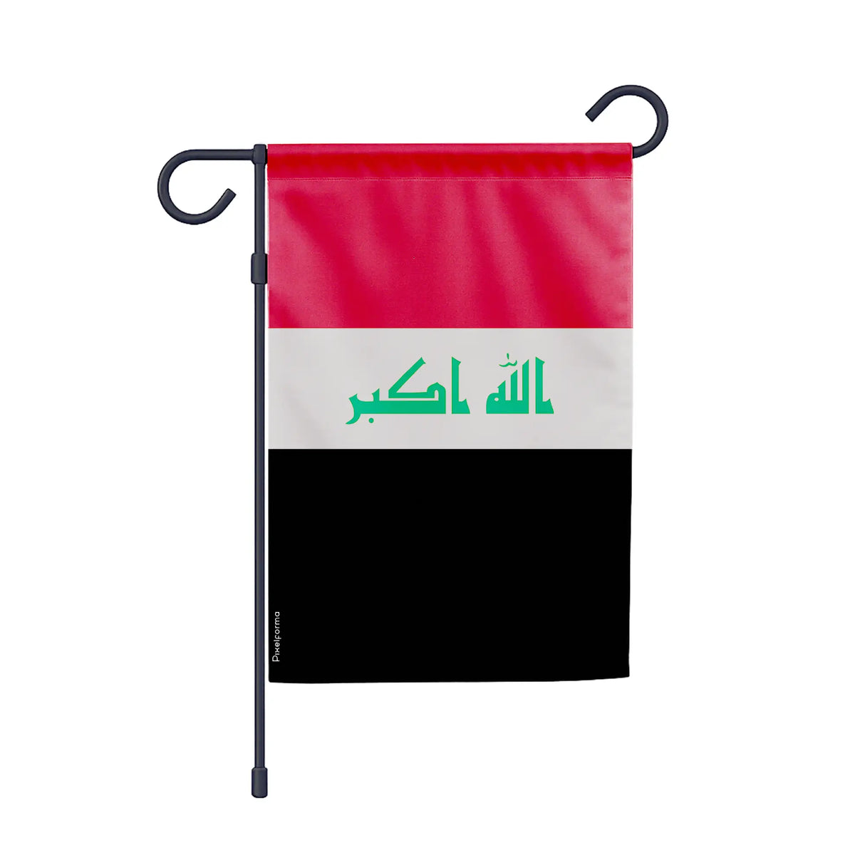Drapeau de jardin irak en polyester résistant horizontal