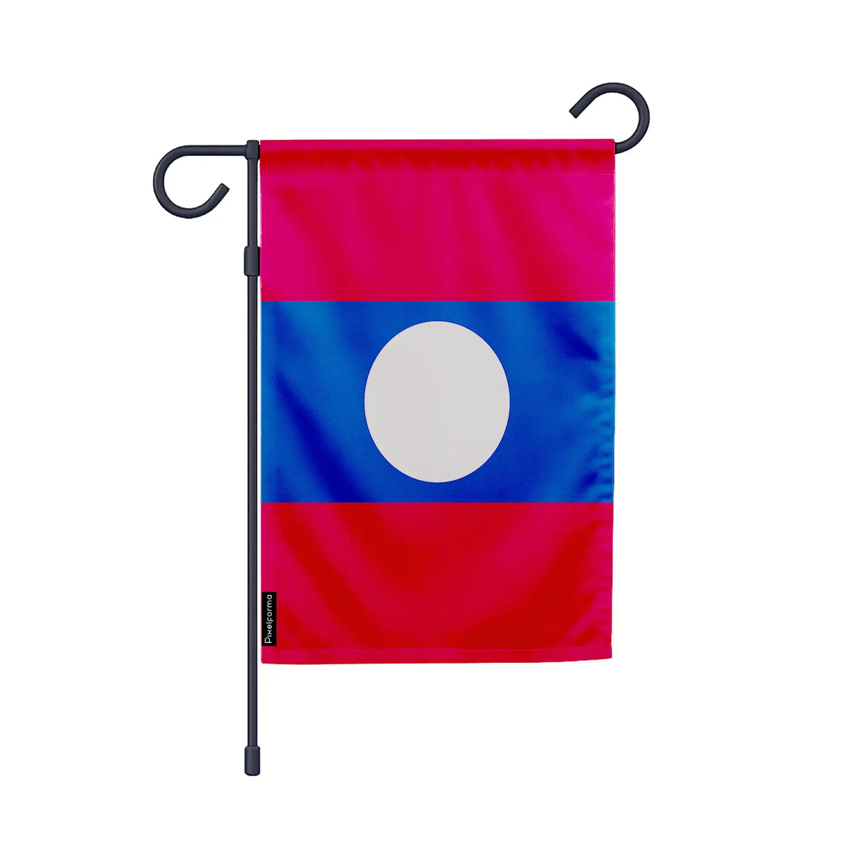 Drapeau de jardin laos polyester résistant couleurs vives