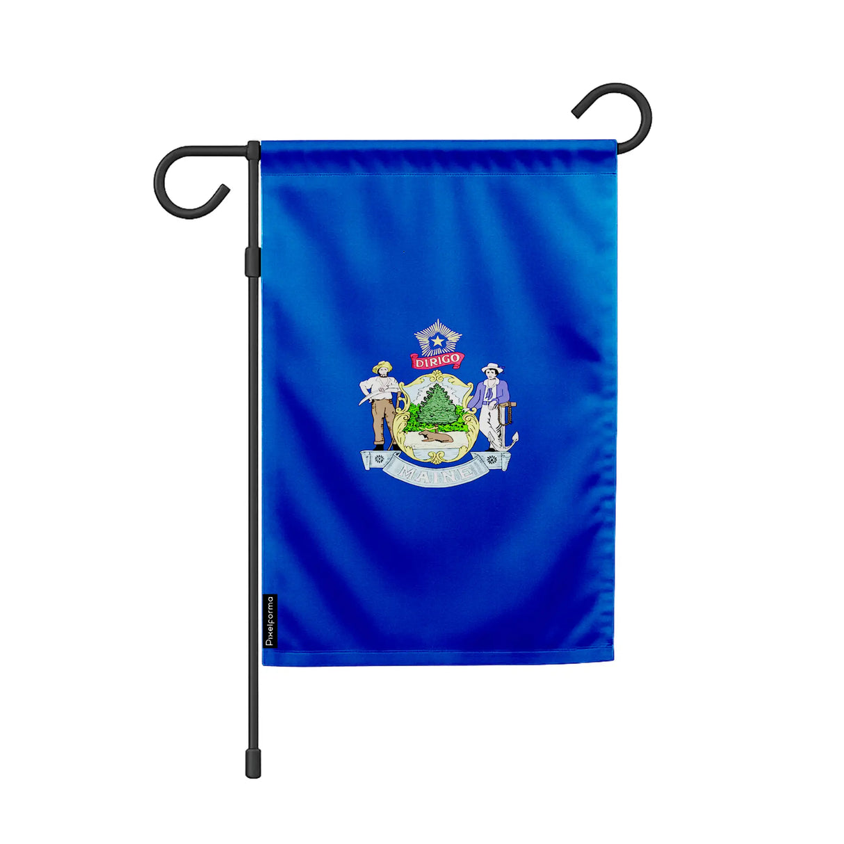 Drapeau de jardin maine en polyester résistant horizontal