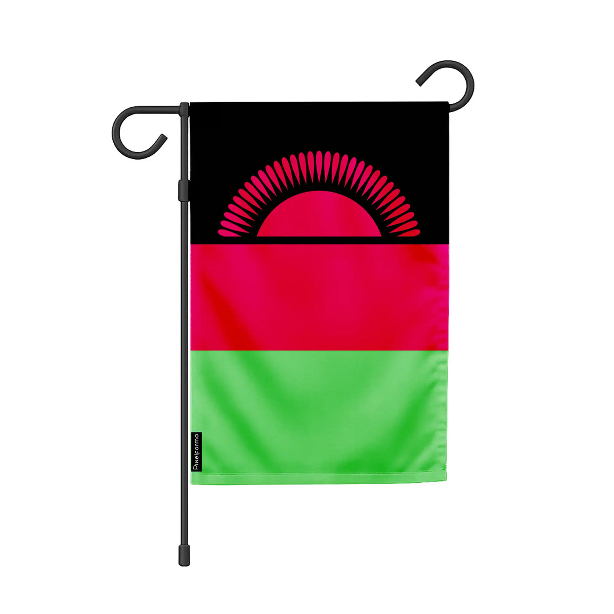 Drapeau de jardin malawi polyester résistant couleurs vives