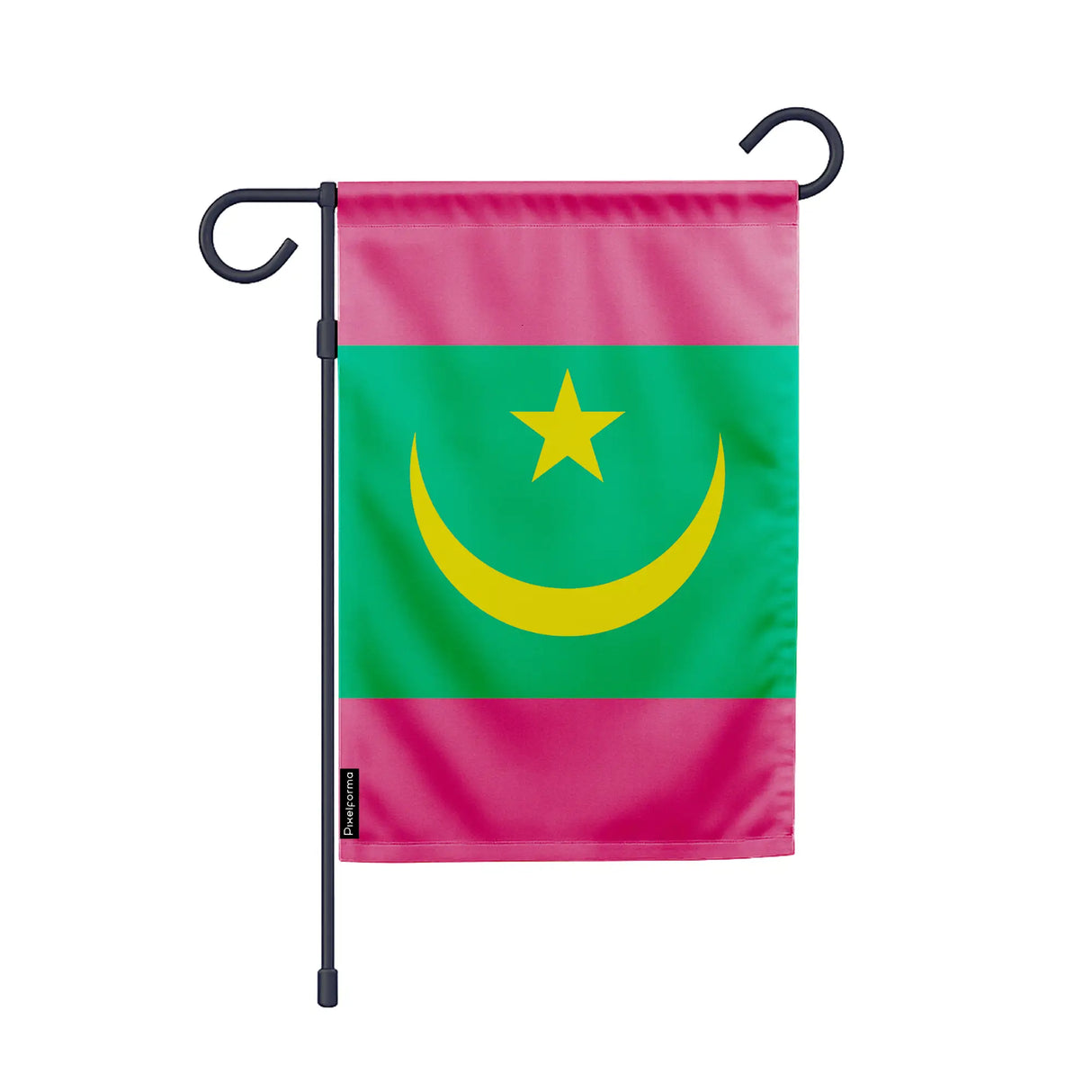 Drapeau de jardin mauritanie polyester résistant intempéries