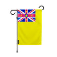 Drapeau de jardin niue en polyester couleurs vibrantes