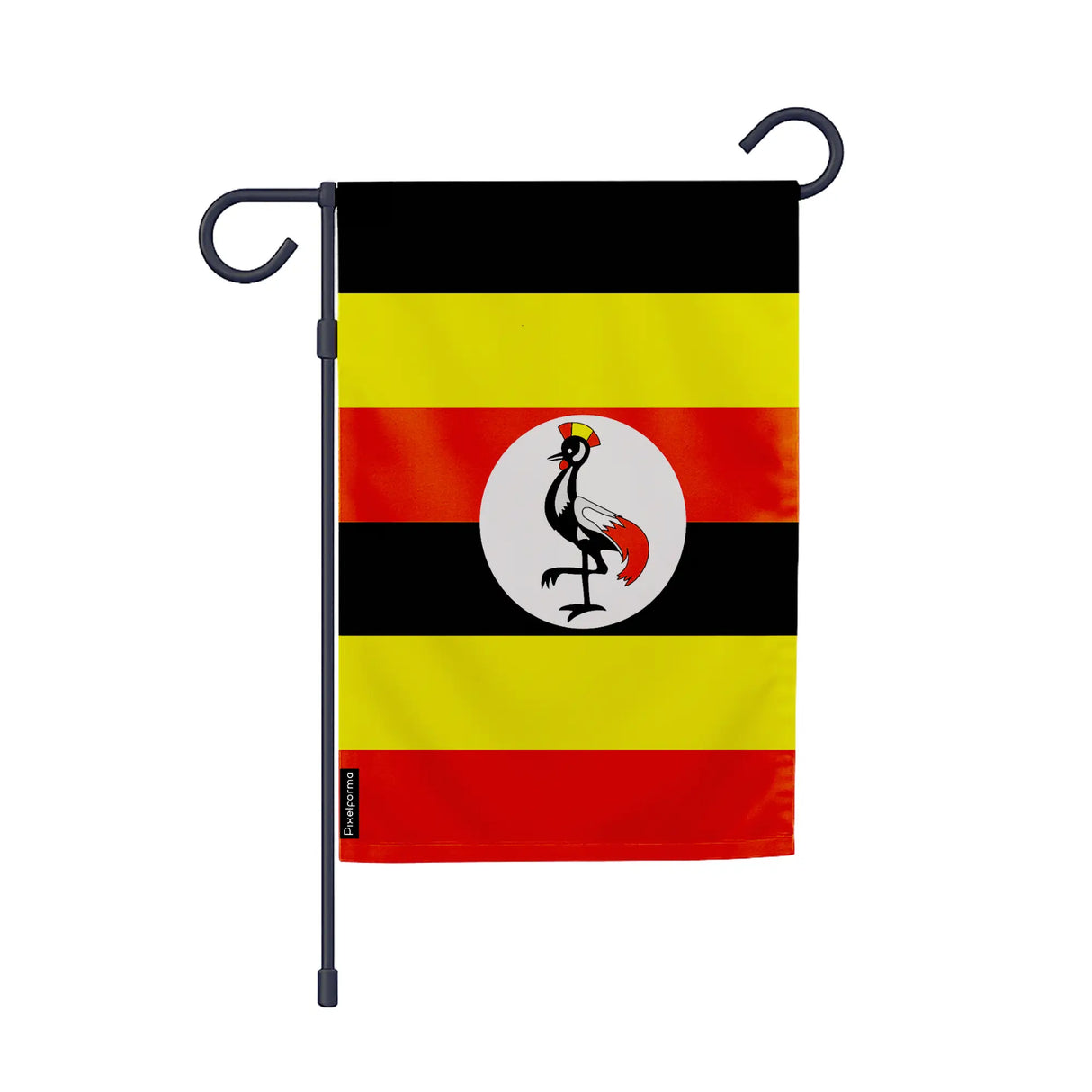 Drapeau de jardin ouganda polyester durable usage extérieur