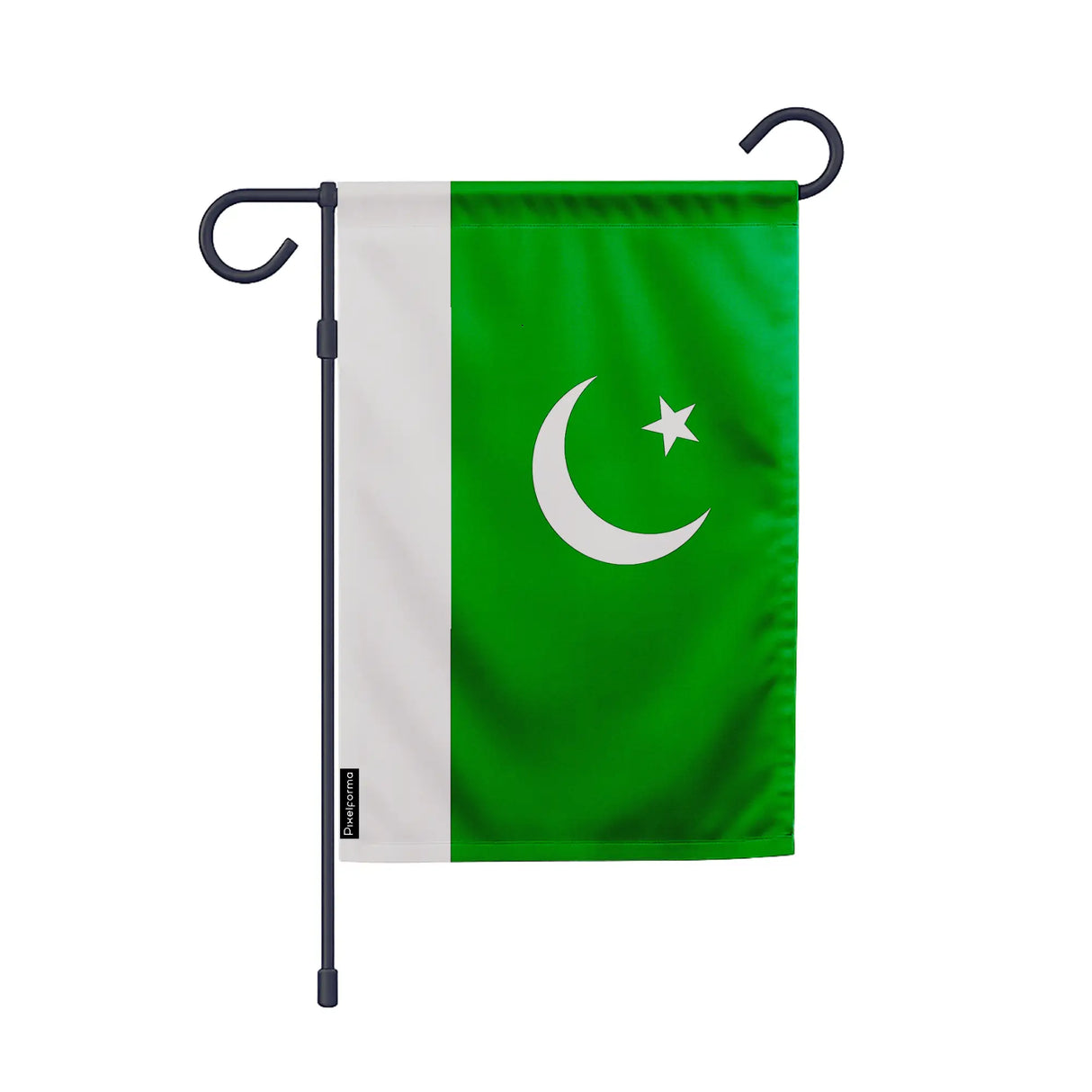 Drapeau de jardin pakistan polyester couleurs vibrantes