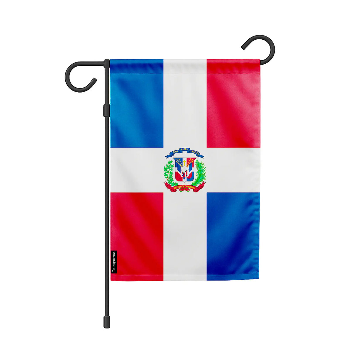 Drapeau de jardin république dominicaine polyester résistant