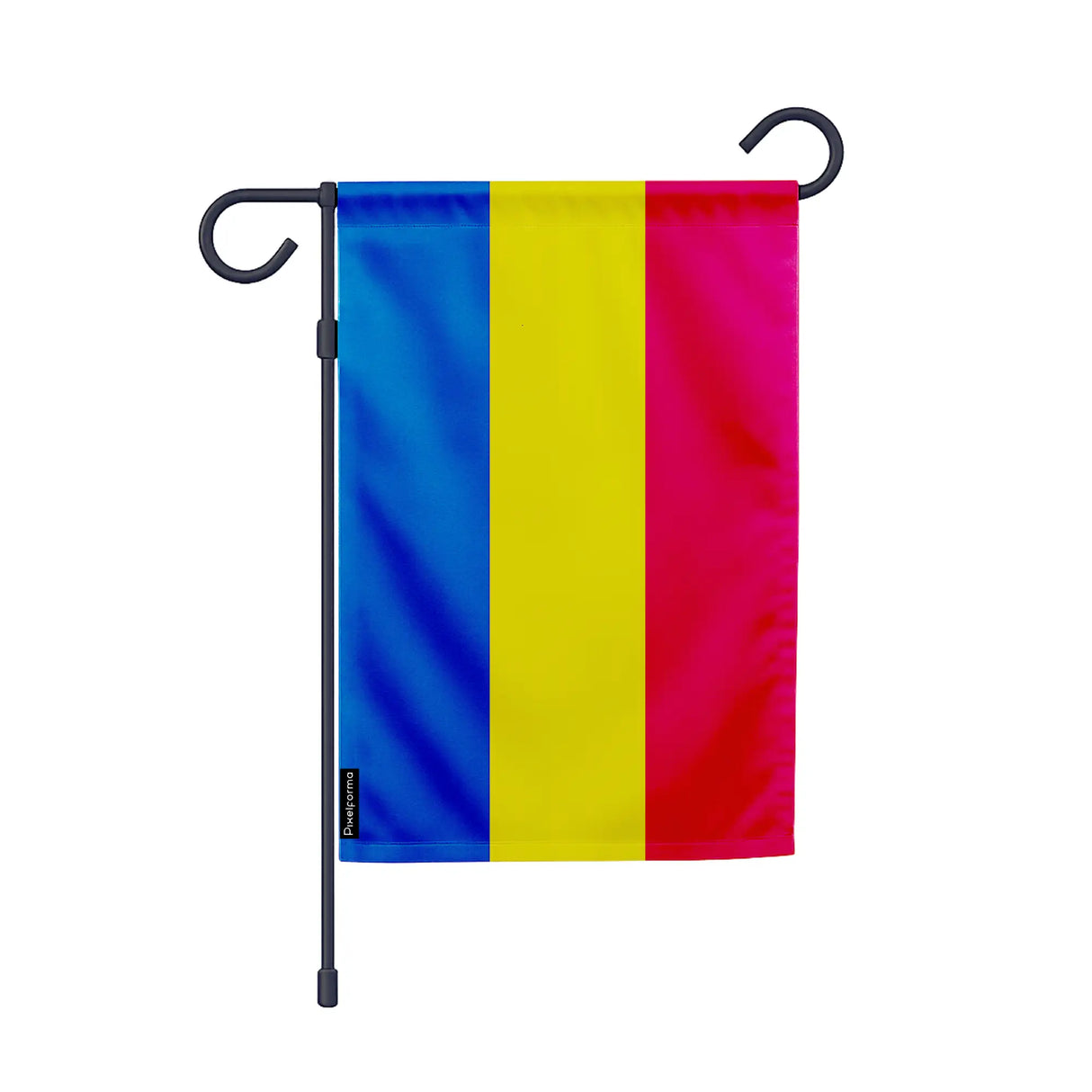 Drapeau de jardin roumanie polyester durable horizontal