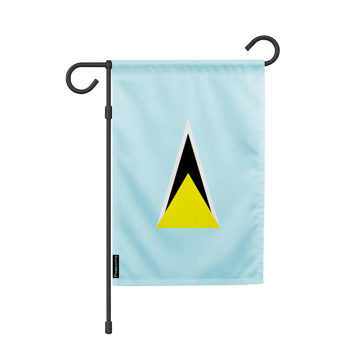 Drapeau de jardin sainte-lucie polyester résistant extérieur