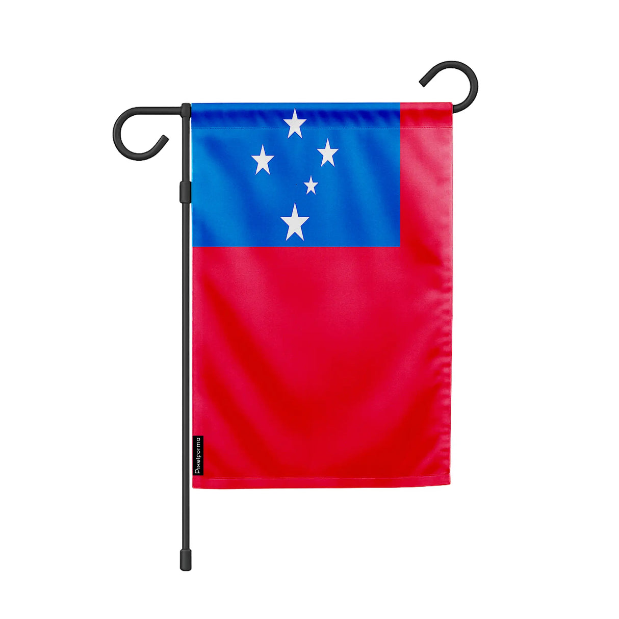 Drapeau de jardin samoa en polyester durable horizontal