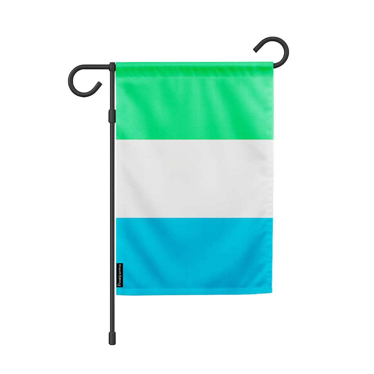 Drapeau de jardin sierra leone polyester résistant intempéries