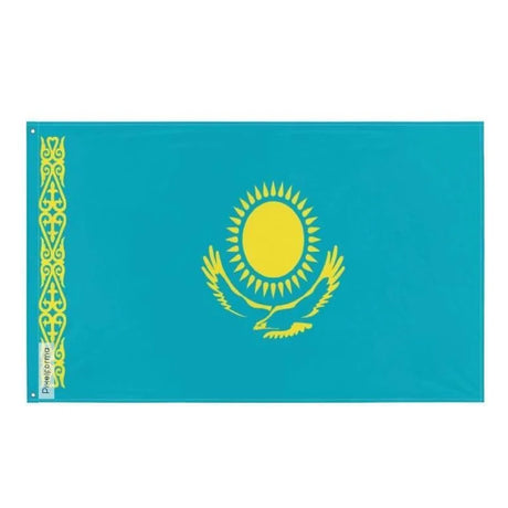 Drapeau de kazakhstan polyester résistant plusieurs modèles