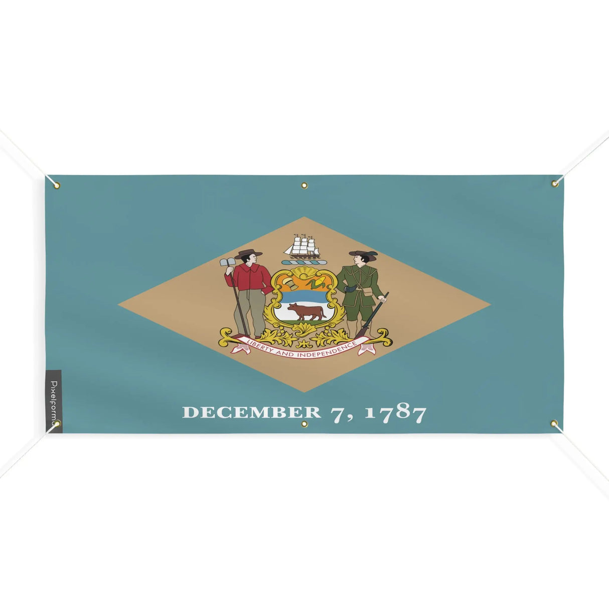 Drapeau delaware polyester résistant aux intempéries