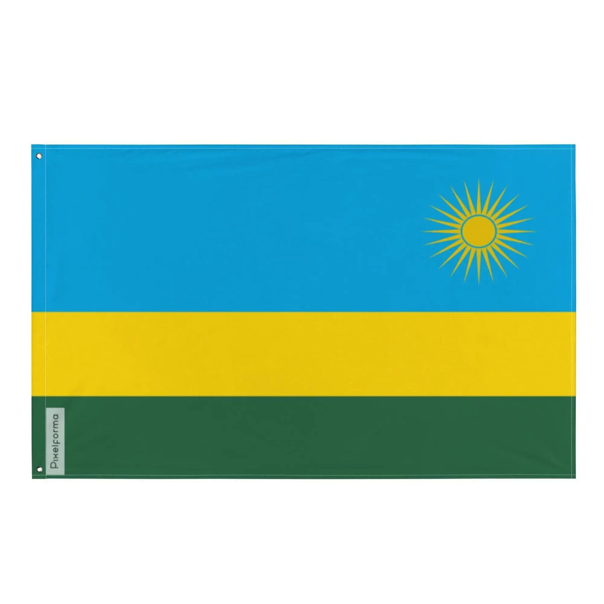 Drapeau du rwanda polyester résistant plusieurs modèles