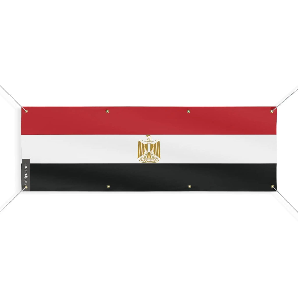 Drapeau égypte en polyester avec œillets résistants