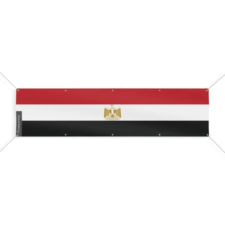 Drapeau égypte polyester résistant pour usage extérieur