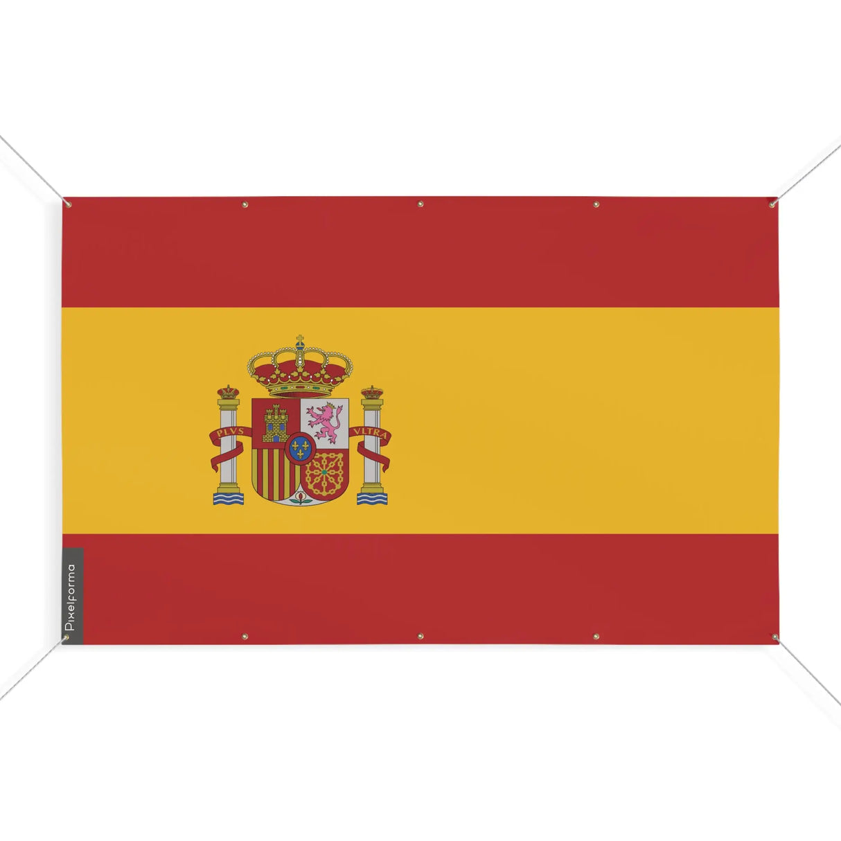 Drapeau espagne en polyester résistant avec œillets robustes