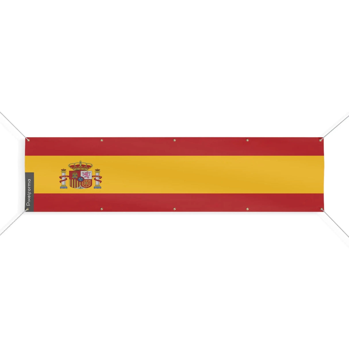 Drapeau espagne en polyester résistant yeux renforcés