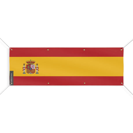 Drapeau espagne polyester résistant pour usage extérieur