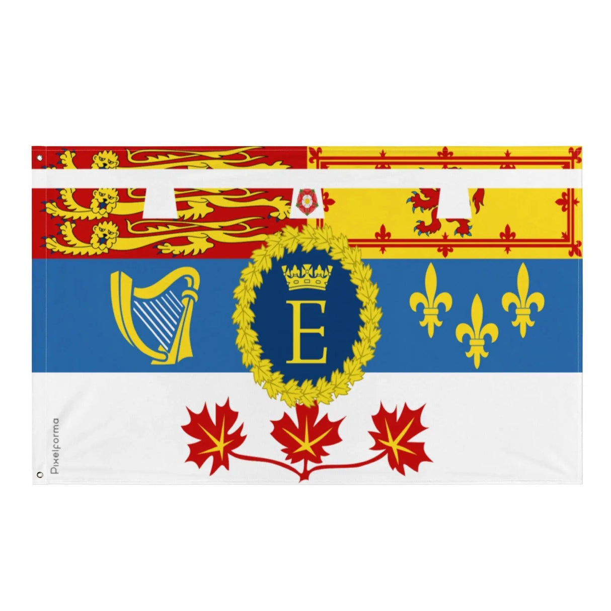 Drapeau étendard wessex polyester résistant œillets gauche