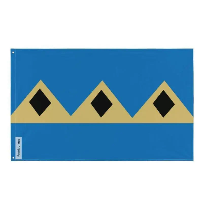 Drapeau fernie polyester résistant avec œillets à gauche