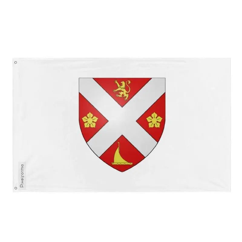 Drapeau fossambault-sur-le-lac polyester œillets à gauche