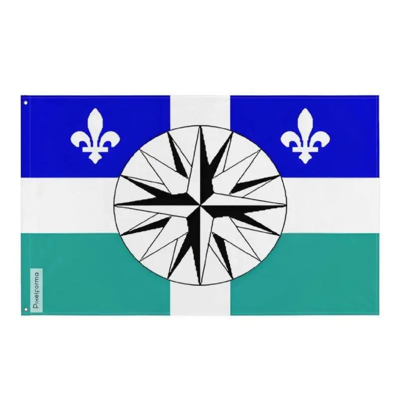 Drapeau gaspésie–îles-de-la-madeleine polyester œillets