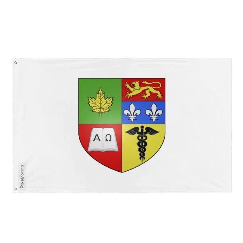 Drapeau granby polyester résistant avec œillets à gauche