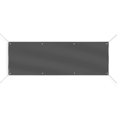 Drapeau gris noir france en polyester résistant intempéries