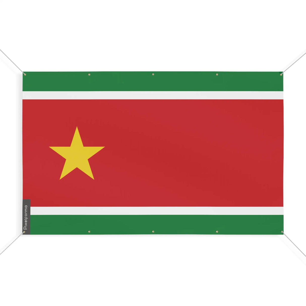 Drapeau guadeloupe en polyester résistant avec œillets