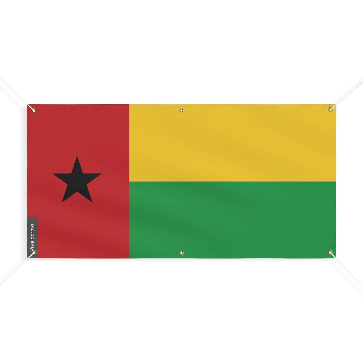 Drapeau guinée-bissau polyester résistant à l’extérieur