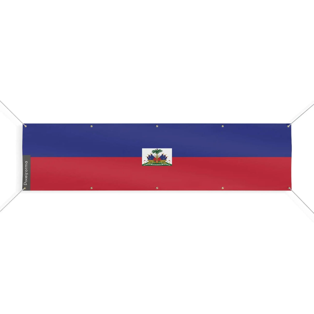 Drapeau haïti en polyester résistant aux intempéries