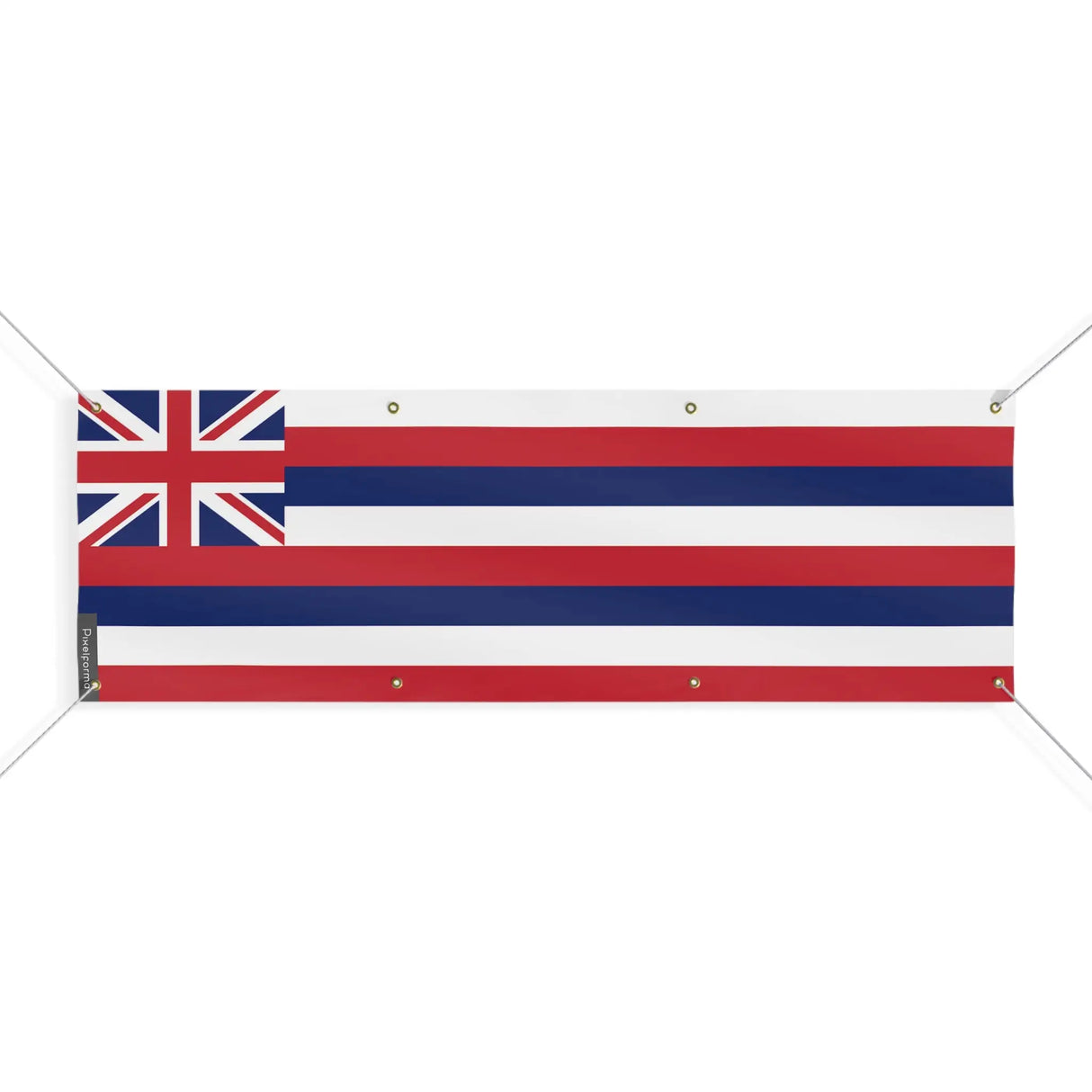 Drapeau hawaï polyester résistant aux intempéries 8 œillets