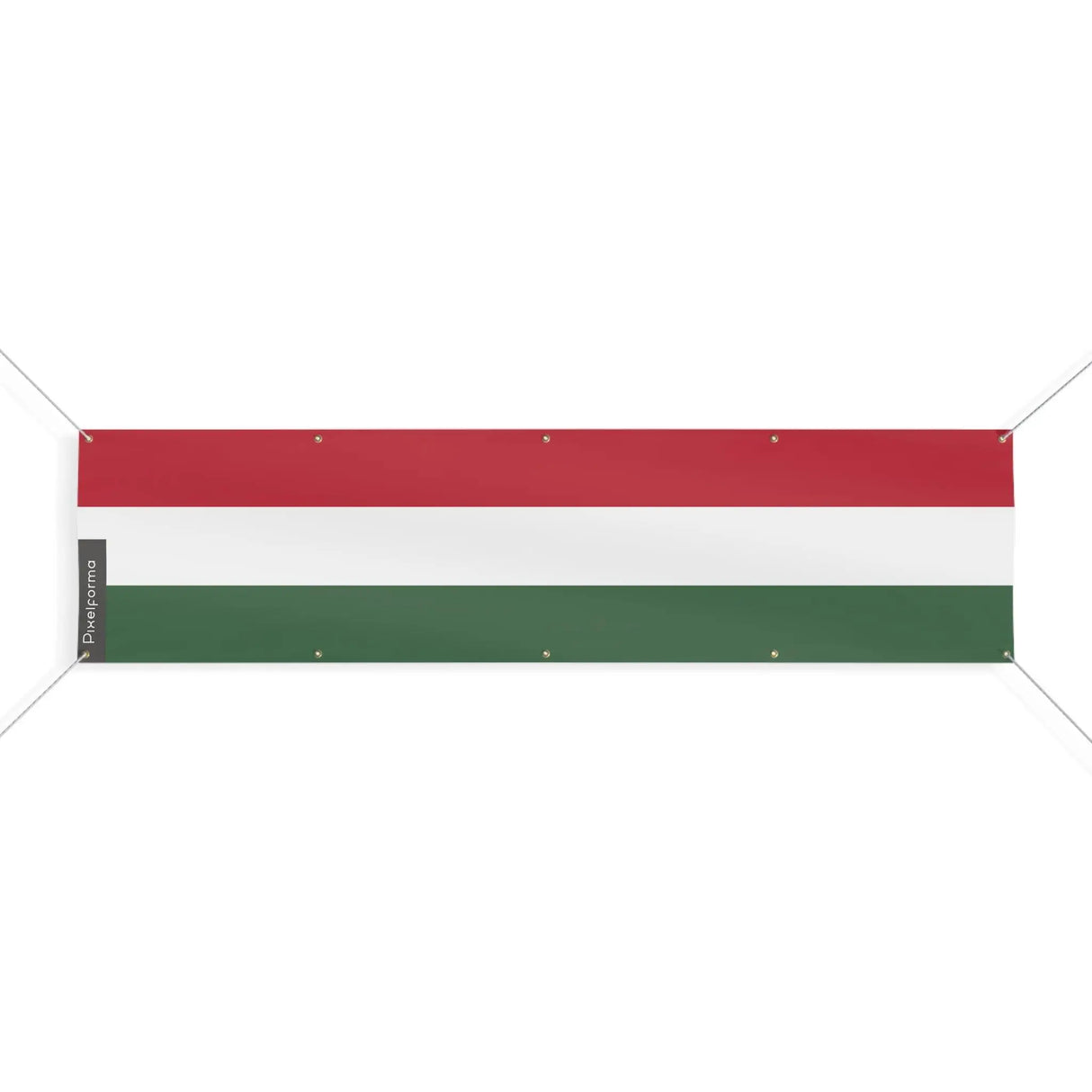 Drapeau hongrie polyester résistant usage extérieur durable