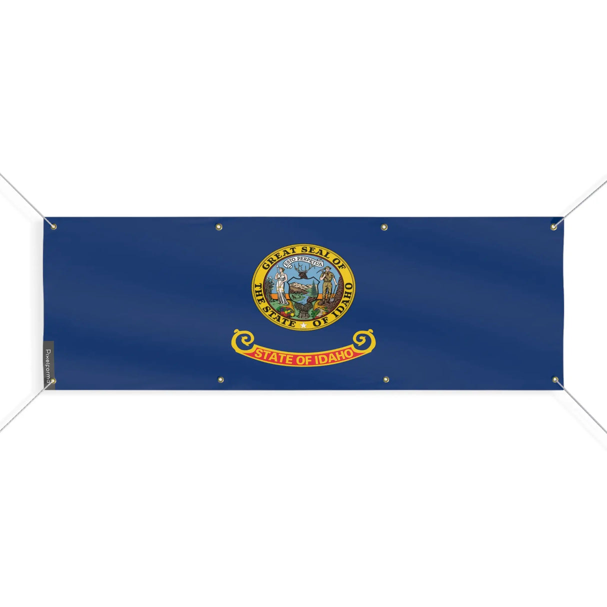 Drapeau idaho polyester résistant aux intempéries œillets