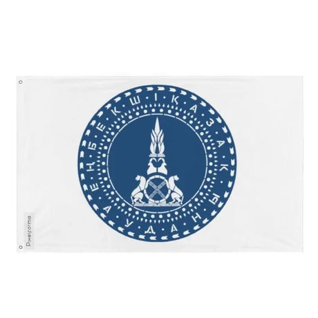 Drapeau iessik polyester résistant avec œillets à gauche