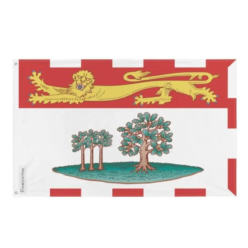 Drapeau île-du-prince-édouard polyester œillets à gauche